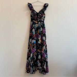 Floral Ruffle Maxi Dress